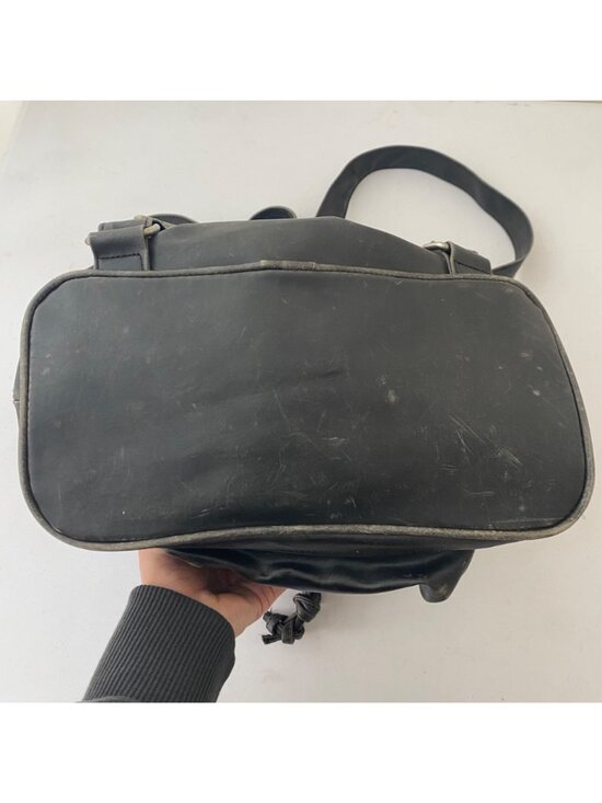 Vintage Guess USA Backpack Flap Bag Pockets Black main image 8